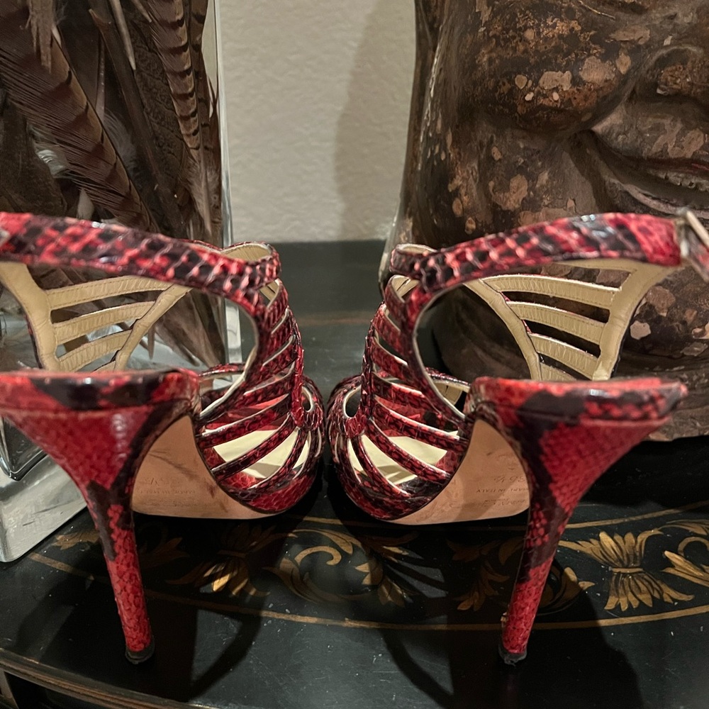 Python Embossed Sandals. - image 3